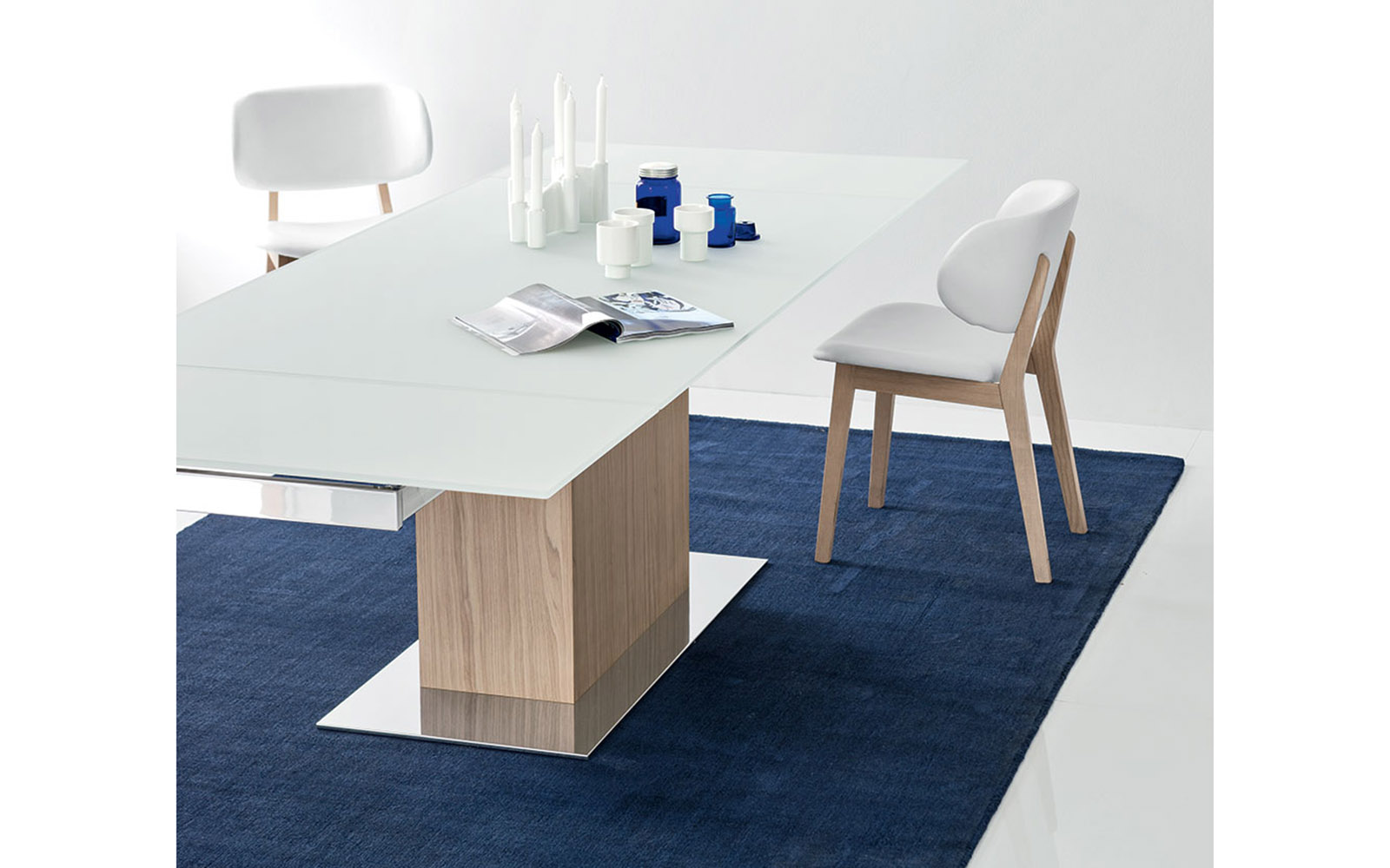 Tavolo Calligaris Park Glass piano in vetro